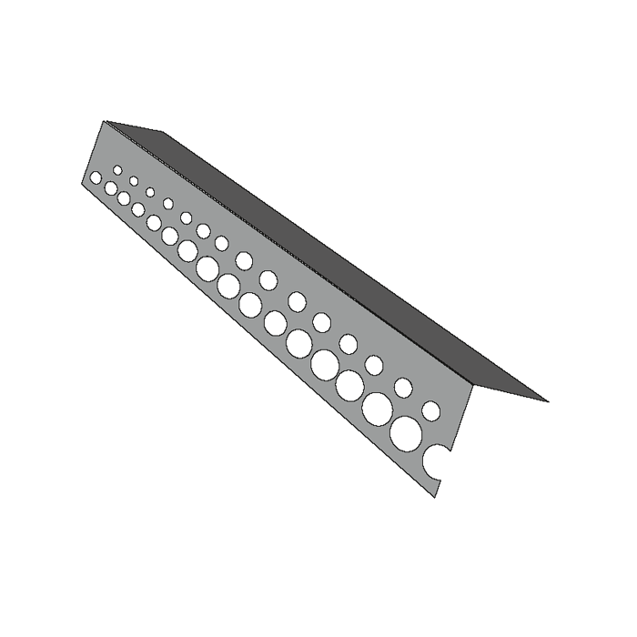 Alu Eckschiene für Trockenbau, 250cm / Stückpreis