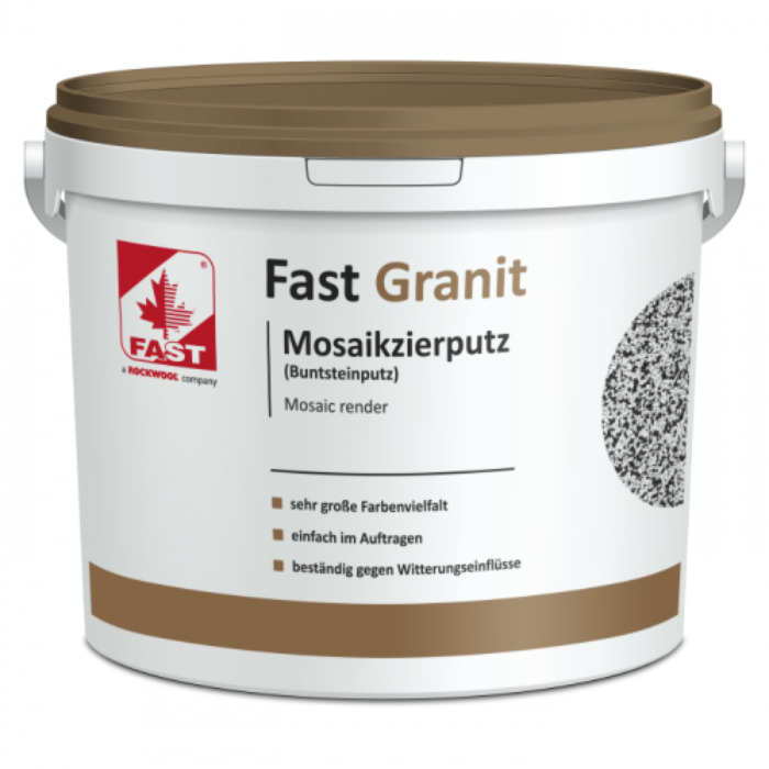 FAST Mosaikputz, Buntsteinputz 360 versch. Farbauswahlmöglichkeiten / 15kg Eimer