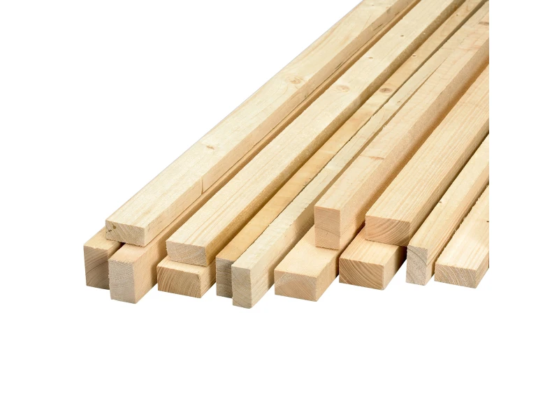 Holzlatte Fichte/Tanne sägerau 24 mm x 48 mm x 3000/4000 mm